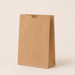 Kraft paper SOS bags for takeaway and retail packaging use